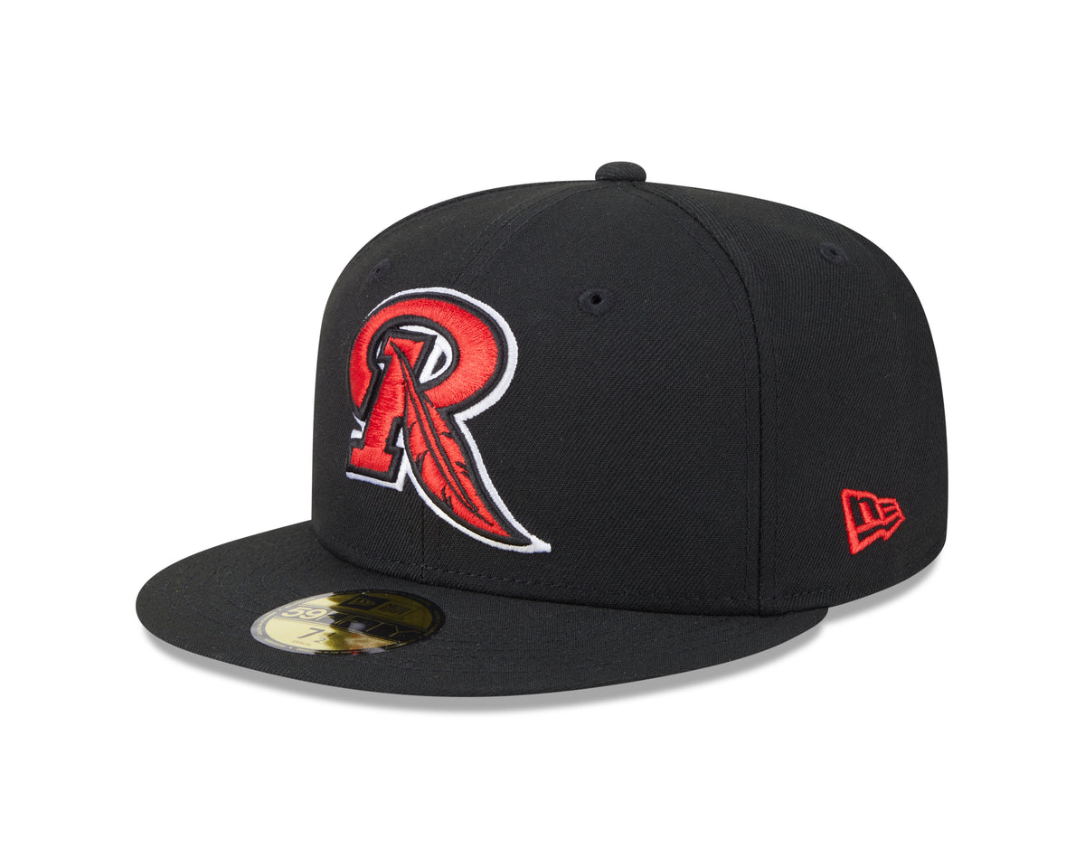 Rochester Red Wings Feather R Fitted Cap (Official On Field BP Cap)