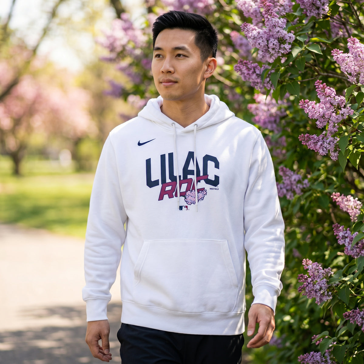 Nike Lilac White Fleece Hoodie – Rochester Red Wings Official Store
