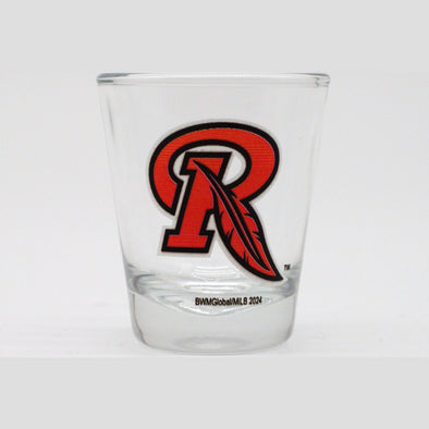 Rochester Red Wings Feather R Shot Glass