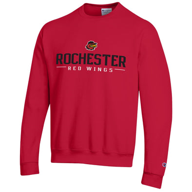 Rochester Red Wings Champion Red Cotton Crew Sweatshirt