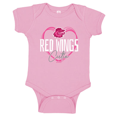 Rochester Red Wings Infant Girls Pink Onesie