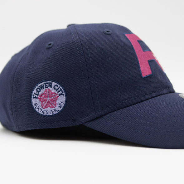 Rochester Red Wings ROC the Lilac Navy Adjustable Cap