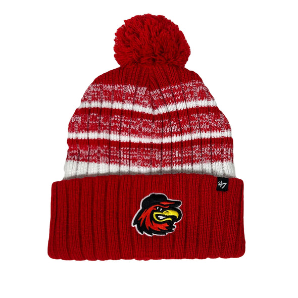 Rochester Red Wings Red Knit Pom Cap