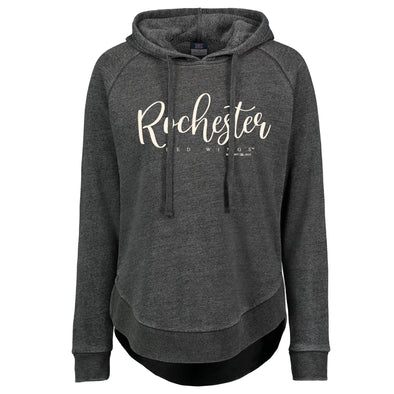 Rochester Red Wings Womens Charcoal Angel Hoodie