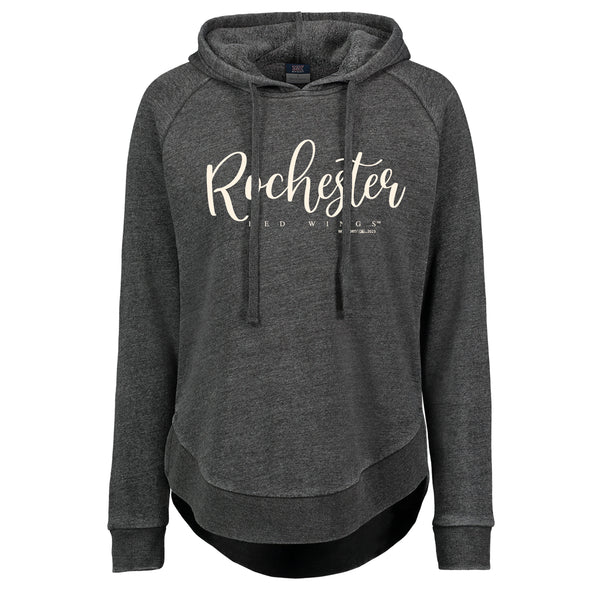 Rochester Red Wings Womens Charcoal Angel Hoodie