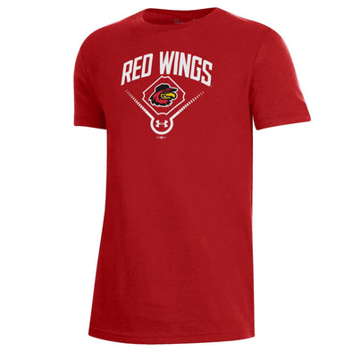 Rochester Red Wings Youth Under Armour Red Cotton Tee