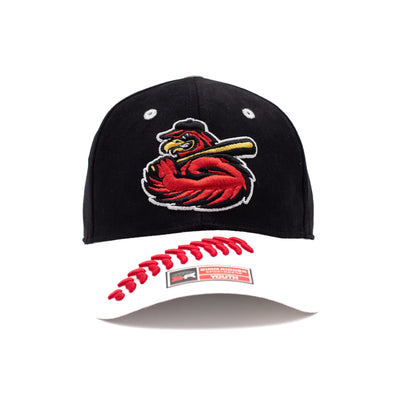 Rochester Red Wings Youth Black Stitches Cap