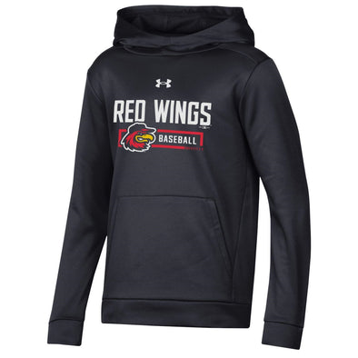 Rochester Red Wings Youth Under Armour Black Tech Hoodie