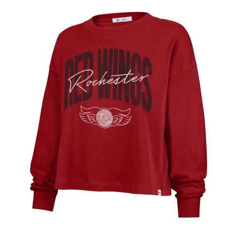 Rochester Red Wings 47 Womens Relaxed Long Sleeve T-Shirt