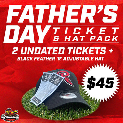 Rochester Red Wings Father's Day Pack (1 Feather R Adjustable Hat + 2 Undated Ticket Vouchers)