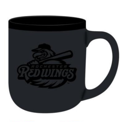 Rochester Red Wings Matte Black Coffee Mug