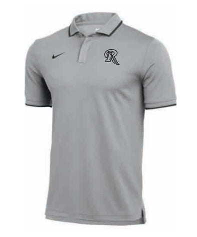 Rochester Red Wings Nike Gray Polo w/ Piping