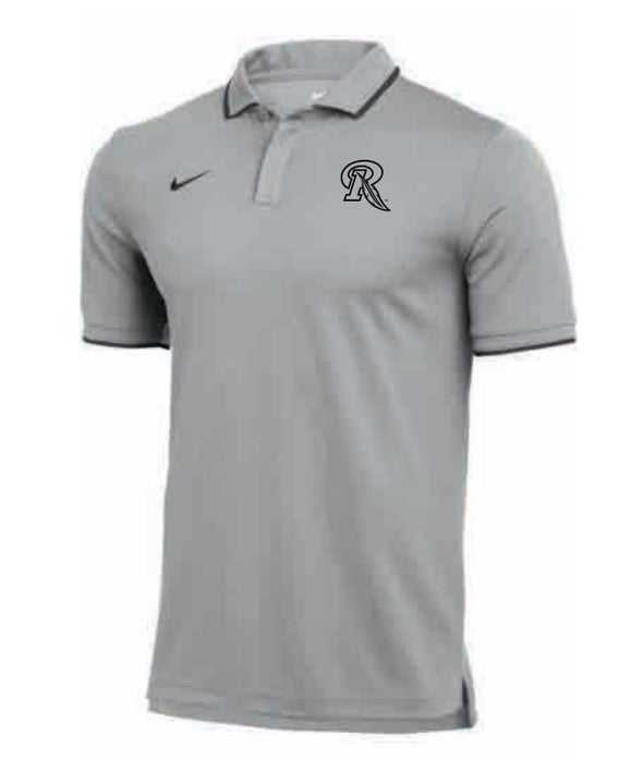Rochester Red Wings Nike Gray Polo w/ Piping