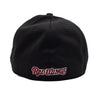 Rochester Red Wings New Era Black Active Flex Cap