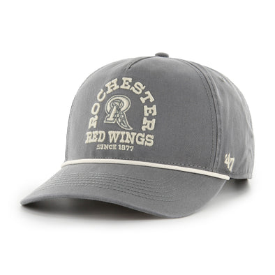 Rochester Red Wings '47 Gray Snapback with Rope