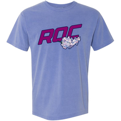 Rochester Red Wings ROC the Lilac Light Blue T-Shirt
