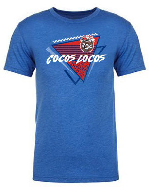 Cocos Locos de Rochester Blue 90s T-Shirt