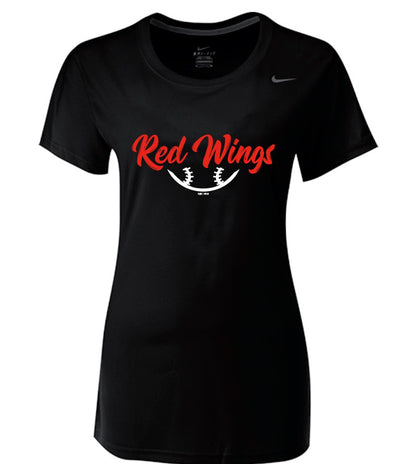 Rochester Red Wings Womens Nike Black Cotton Tee