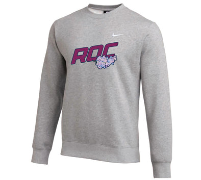 Rochester Red Wings ROC the Lilac Gray Crewneck