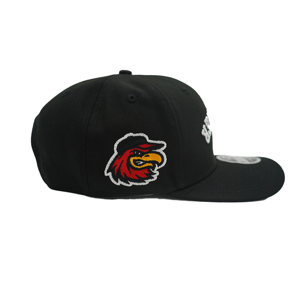 Rochester Red Wings Black Upside Down Cap