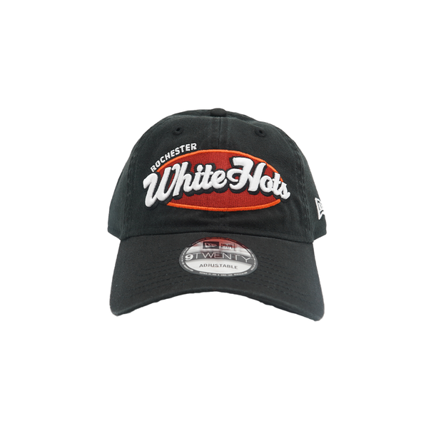 Rochester White Hots Black Wordmark Cap
