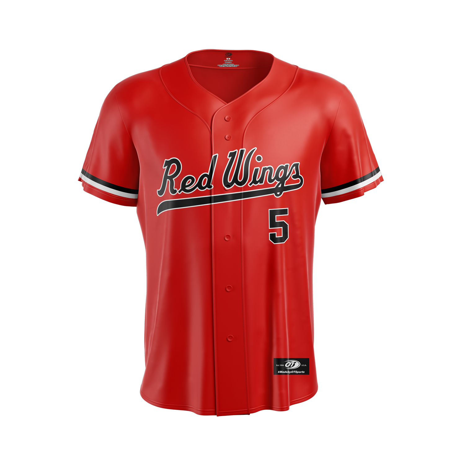 Rochester Red Wings Tribute Jersey Number 5 XL Rochester Red Wings Tribute Jersey Number 5 XL
