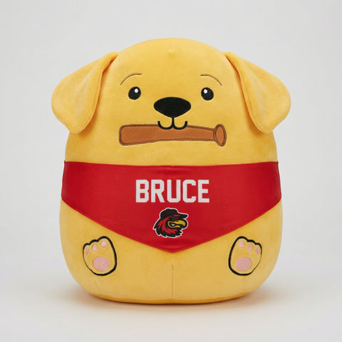 Bruce the Bat Dog Red Squish Pillow