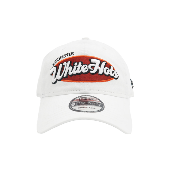 Rochester White Hots White Wordmark Cap