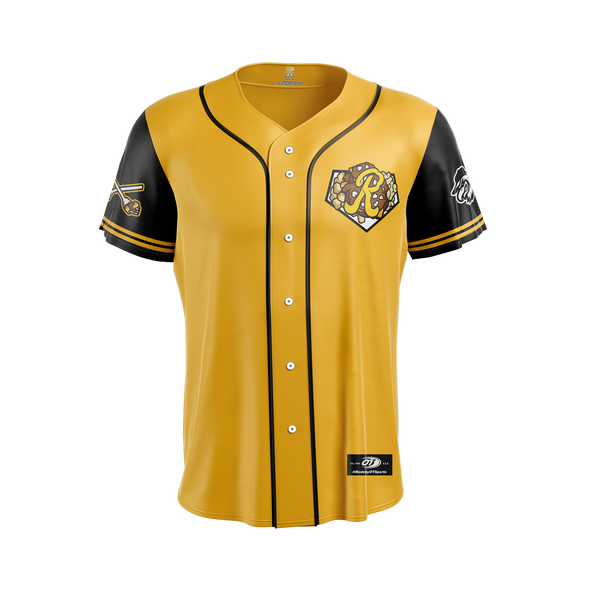 Rochester Plates Black and Yellow Alternate Jersey