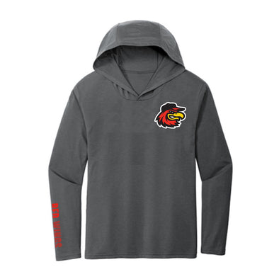 Rochester Red Wings Gray Long Sleeve Tee with Hood