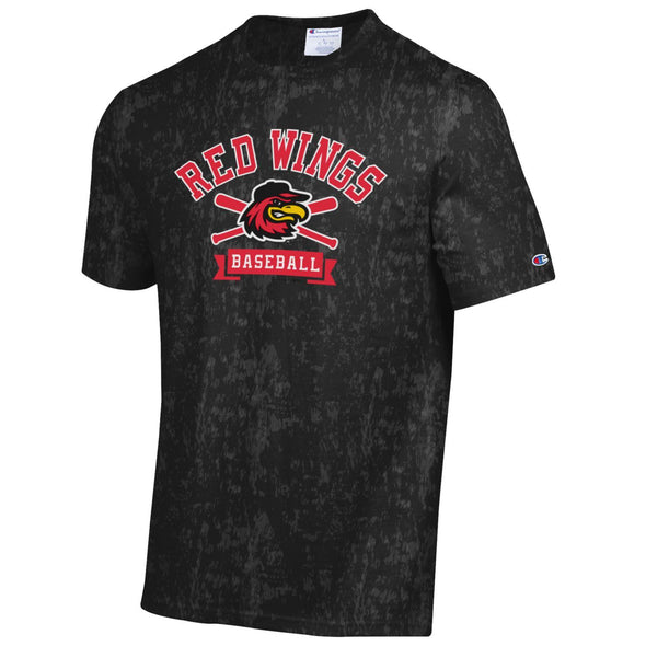 Rochester Red Wings Distressed Black Tee