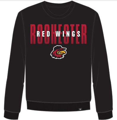 Rochester Red Wings Black Crewneck Sweatshirt