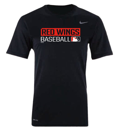 Rochester Red Wings Nike Black Dri-fit T-Shirt