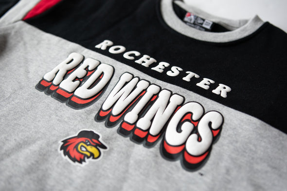 Rochester Red Wings Womens Colorblock Crewneck Sweatshirt