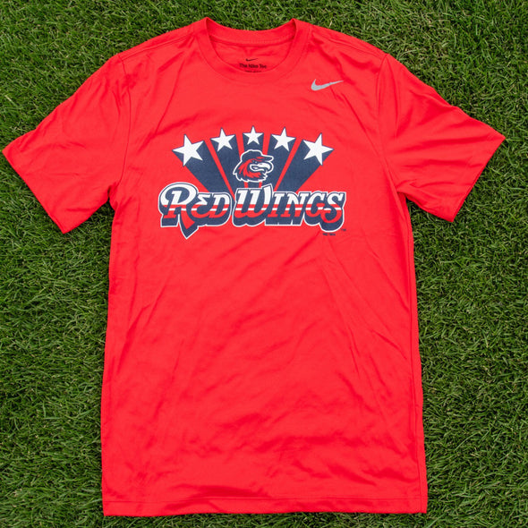 Rochester Red Wings Nike 4th of July Red Dri-Fit T-Shirt