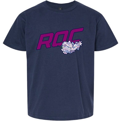 Rochester Red Wings ROC the Lilac Youth Navy T-Shirt