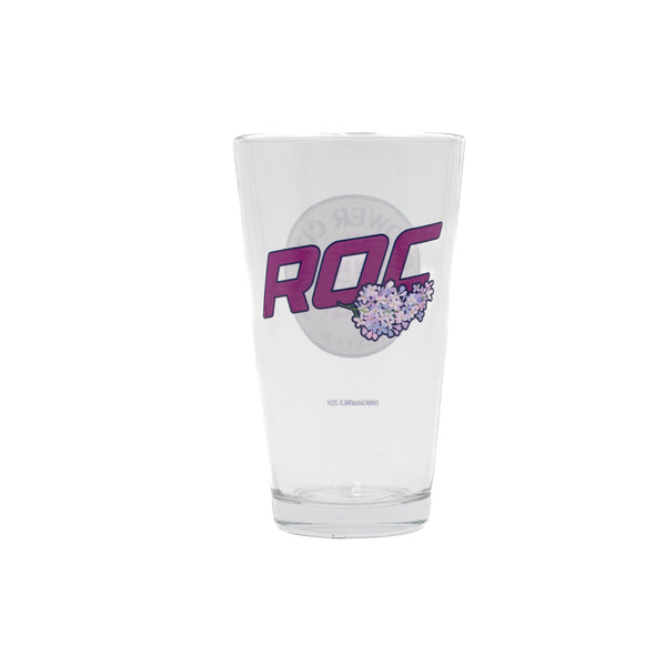 Rochester Red Wings ROC the Lilac Pint Glass