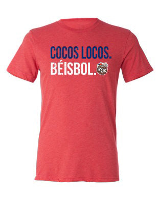 Cocos Locos de Rochester "Cocos Locos. Beisbol." T-Shirt