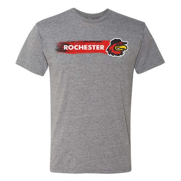 Rochester Red Wings Gray Swipe Tee