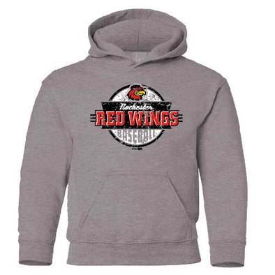 Rochester Red Wings Youth Gray Circle Hoodie