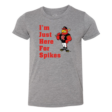 Rochester Red Wings YOUTH "I'm Just Here For Spikes" Tee